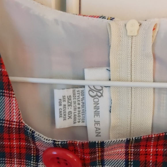 Red and green plaid jumper - Picture 3 of 3